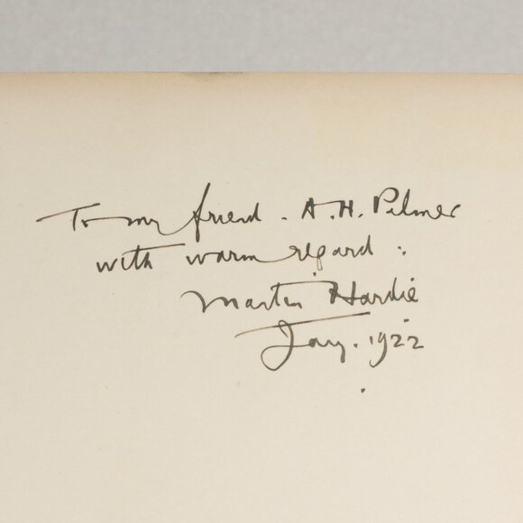 Antique Book "The British School of Etching" by Martin Hardie 1921 Signed 1st Ed - Picture 3 of 10